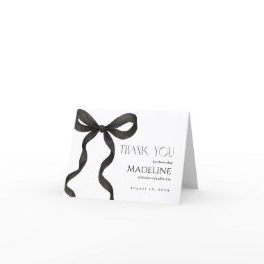 Black Bow Thank You  | Elegant