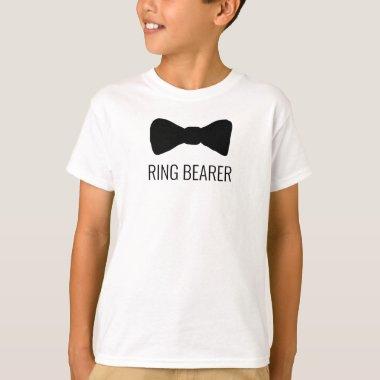 Black Bow Tie Ring Bearer Kid's Tshirt