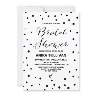 Black Confetti Dots
