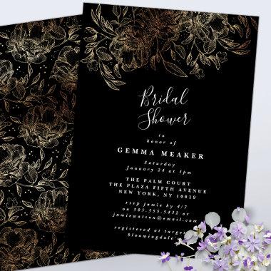 Black Elegant Botanical