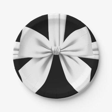 Black Elegant Fancy Tiffany Birthday Tableware Paper Plates