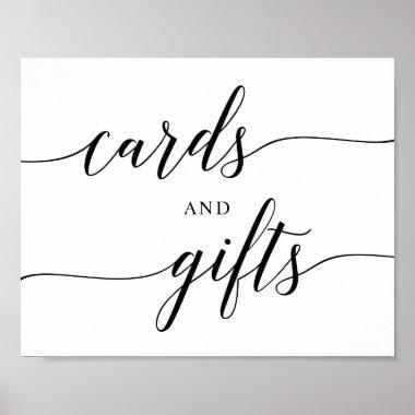 Black Elegant Typography Wedding Invitations gift Sign v3