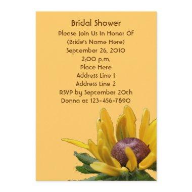 Black Eyed Susan Flower Bridal Shower Invite