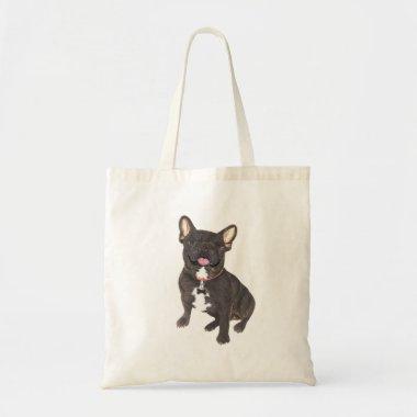 Black French Bulldog Collection Tote Bag