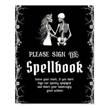 Black Gothic Halloween Please Sign The Spellbook