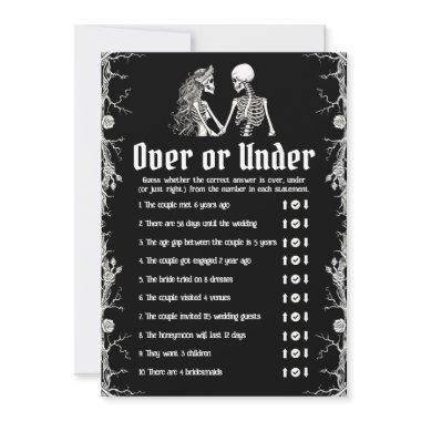 Black Halloween Over or Under  Game