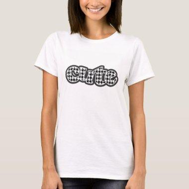 Black Houndstooth T-Shirt