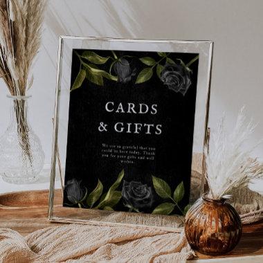 Black Rose  and Gifts Sign