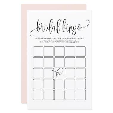 Black Script Bridal Bingo Shower Game