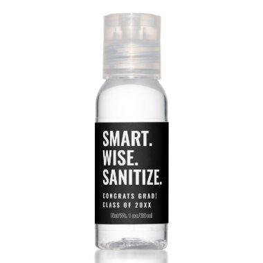 Black Smart Wise Sanitize Graduation Hand Sanitizer