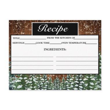 Black Snowy Wood & Forest Pine Recipe