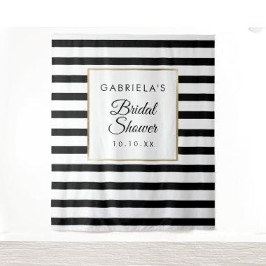 Black Stripe Gold  Photo Backdrop