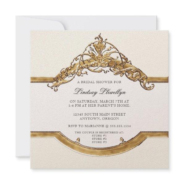 Black Tie Elegance 2, Golden  Invite