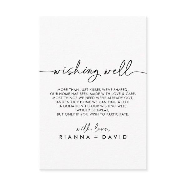 Black White Classic Wedding Wishing Well Enclosure