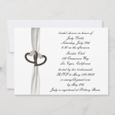 Black & White Diamond Bridal Shower Invitations
