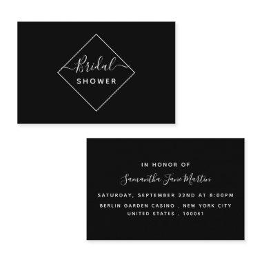 Black & White Diamond  Ticket Invite