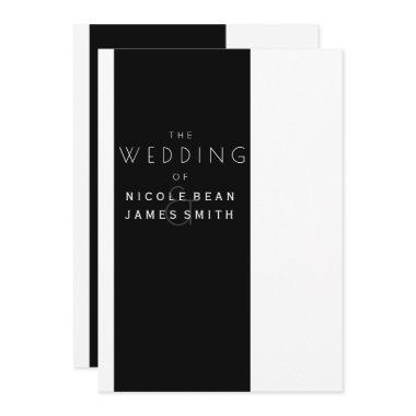 Black & White Elegant Modern Simplistic Wedding
