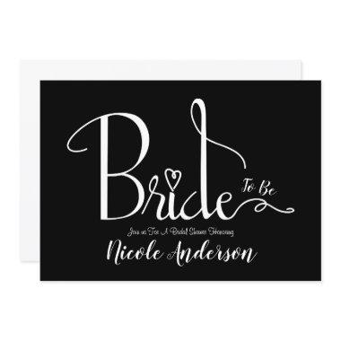Black White Modern Chic Bride