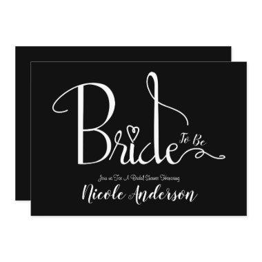 Black White Modern Chic Bride