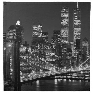 Black & White New York City Napkin