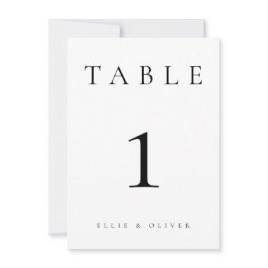 Black & White Wedding/Event Table Number