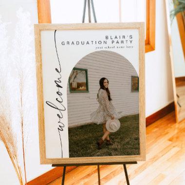 BLAIR Boho Arch Photo Bridal Shower Welcome Poster