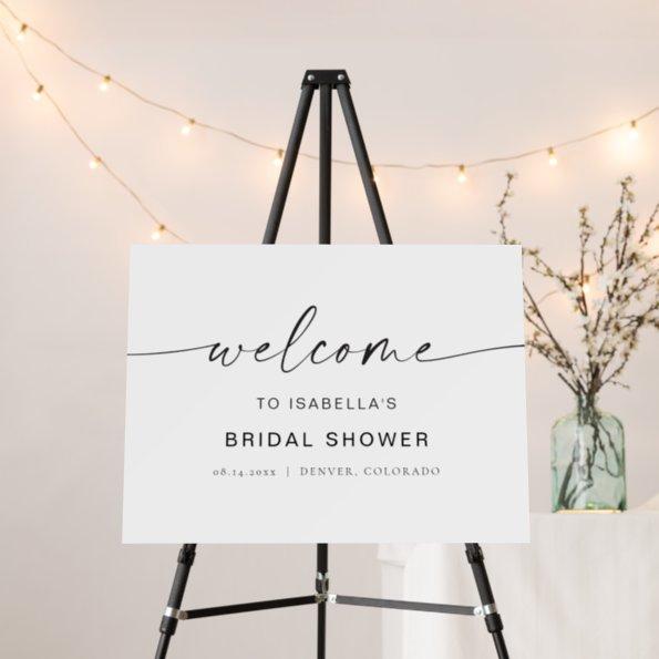 BLAIR Minimalist Boho Bridal Shower Welcome Sign