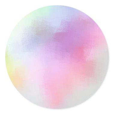 Blank Colorful Template Modern Abstract Elegant Classic Round Sticker
