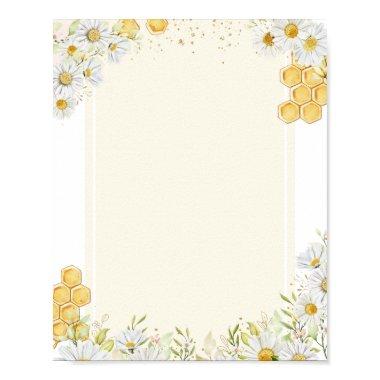 Blank DIY Create Make Your Own Bumblebee Daisy Art Poster