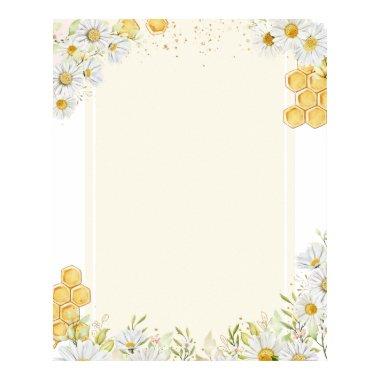 Blank DIY Create Make Your Own Bumblebee Daisy Art Poster