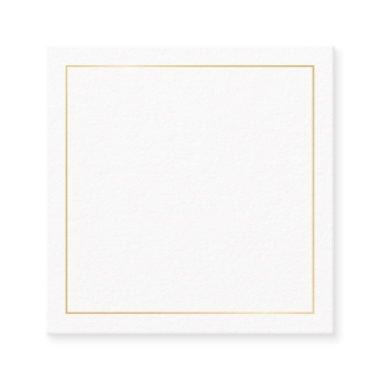 Blank Gold and White Square Business