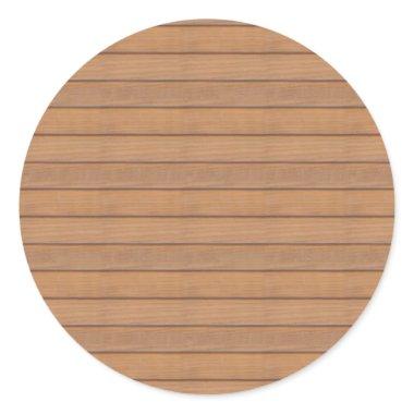 Blank Wood Template Trendy Elegant Design Nature Classic Round Sticker