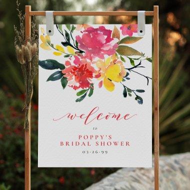 Bloom Spring Flowers  Welcome Sign