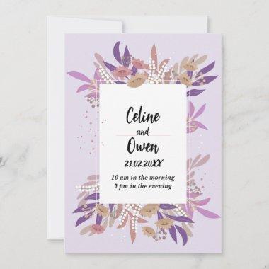 Blooming Botanicals Bridal Shower Welcome Invitations