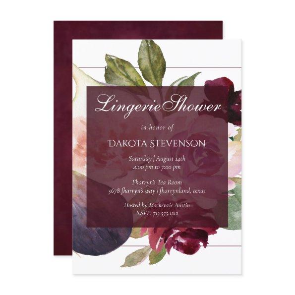 Blooming Figs | Rustic Fruit Moody Lingerie Shower