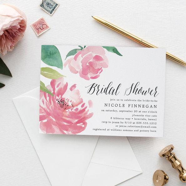 Blooming Peony | Bridal Shower Invitations