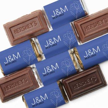 Blue and Black Floral Hershey's Miniatures
