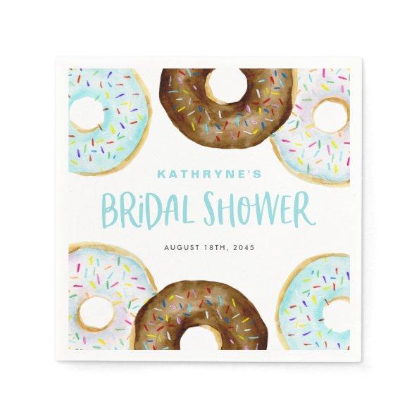 Blue and Chocolate Sprinkle Donuts  Napkins