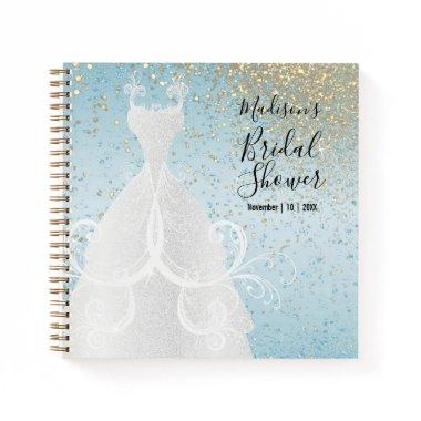 Blue and Gold Glitter -  Notebook