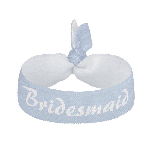 Blue and White Bridesmaid Elastic Hair Tie
