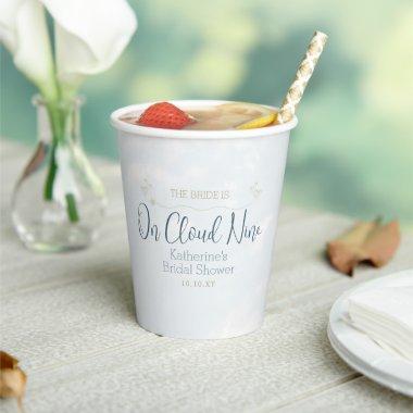 Blue and White On Cloud Nine  Party Paper Cups