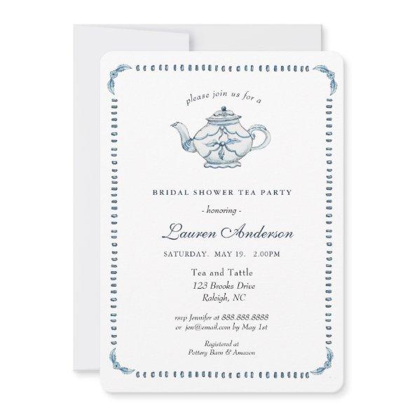 Blue and white Teapot