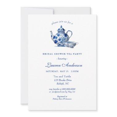 Blue and white Teapot