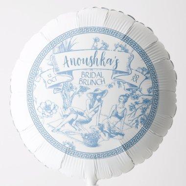 Blue and White Toile de Jouy  Balloon