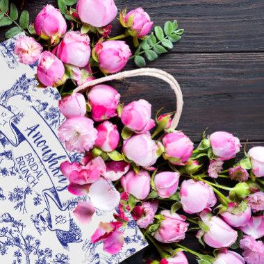 Blue and White Toile de Jouy  Large Gift Bag