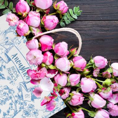 Blue and White Toile de Jouy  Large Gift Bag