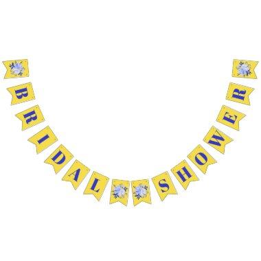 Blue and Yellow  Bunting Flags