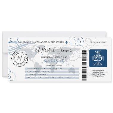 Blue Around the World  Boarding Pass