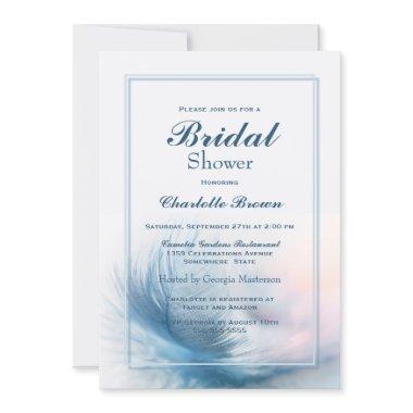 Blue Border Feather