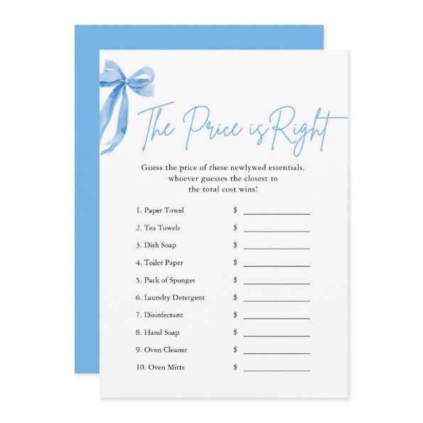 Blue Bow The Price is Right  Game